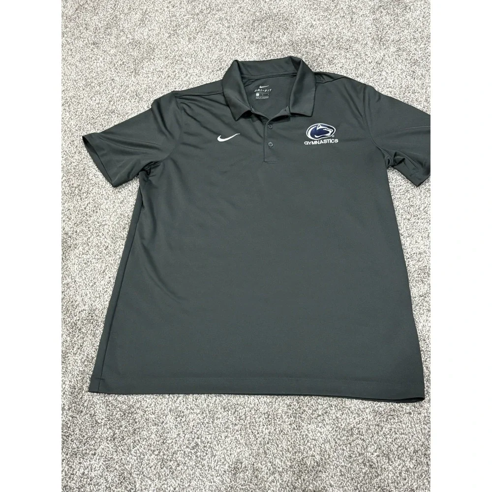 Nike PSU Penn State University Gymnastics Polo Shirt Women's Size Large Shirt
